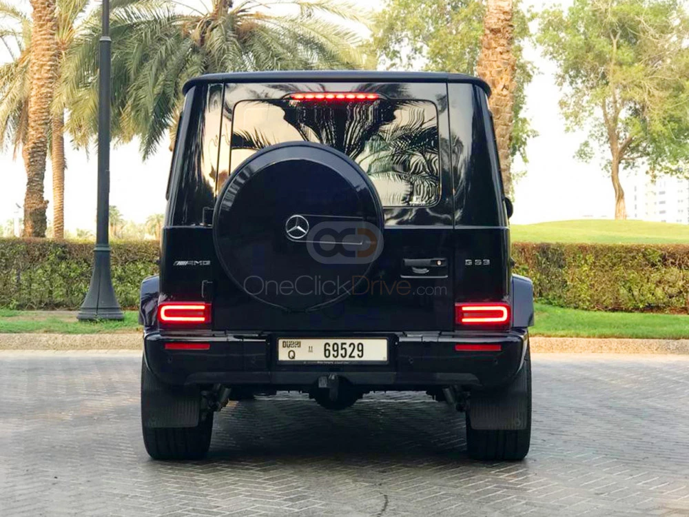Siyah Mercedes Benz AMG G63 2019 for rent in Dubai 4